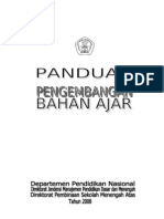 Panduan Pengembangan Bahan Pelajaran