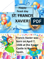 ST Francis Xavier Feastday