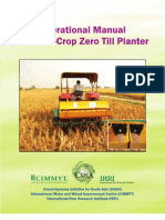 Operational Manual for Multi-Crop Zero Till Planter