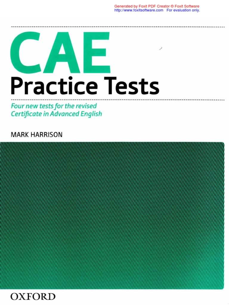 Cae Practice Tests With Key Pdf