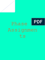 Phase 1 Assignments
