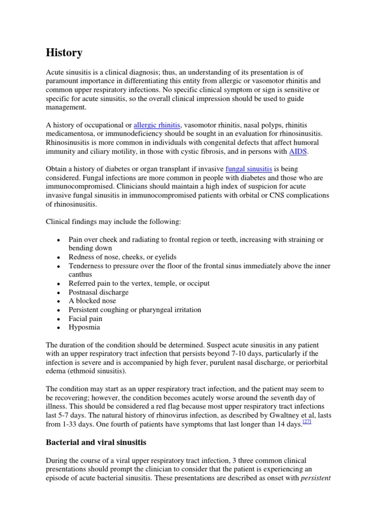 History: Allergic Rhinitis | PDF | Clinical Medicine | Medical Specialties