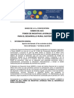 Bases Del Fondo de Iniciativas Juveniles Para El Desarrollo Rural Mgap Dgdr Mides Inju