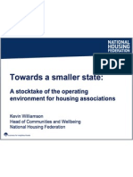 Towards A Smaller State: A Stock-Take of The Operating Environment For Housing Associations