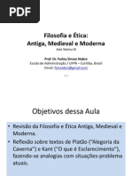 Aula III - Revisada - Filosofia e Ética - Antiga, Medieval e Moderna