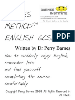 Barnes Method at English GCSE Native English Exam