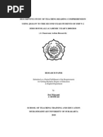 Download Descriptive Study of Teaching Reading Comprehension by Edra Jonet Otoluwa SN115633979 doc pdf