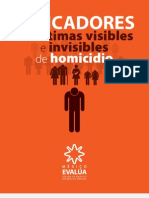 Indicadores víctimas de Homicidio, México Evalúa