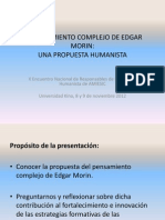 Pensamiento complejo y propuesta humanista (versión b)