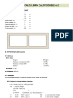 Calcul d'un dalot double 2x4x2