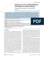 Preclinical Development of An in Vivo BCG Challenge Model For Testing Candidate TB Vaccine Efficacy