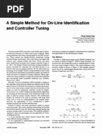 A Simple Method For On-Line Identification and Controller Tuning