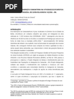 PROPOSTA DE INSERÇÃO COMUNITÁRIA NA ATIVIDADE ECOTURÍSTICA NO MANGUEZAL DE CARAVELAS/NOVA VIÇOSA – BA