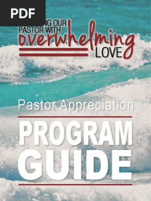 Pastor Appreciation Program Guide 2012 Jesus Prayer