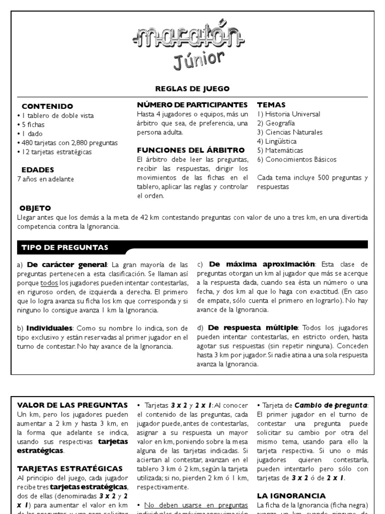 instrucciones uno junior