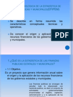 Síntesis Metodológica de La Estadística de Finanzas Publicas y Municipales (EFIPEM)