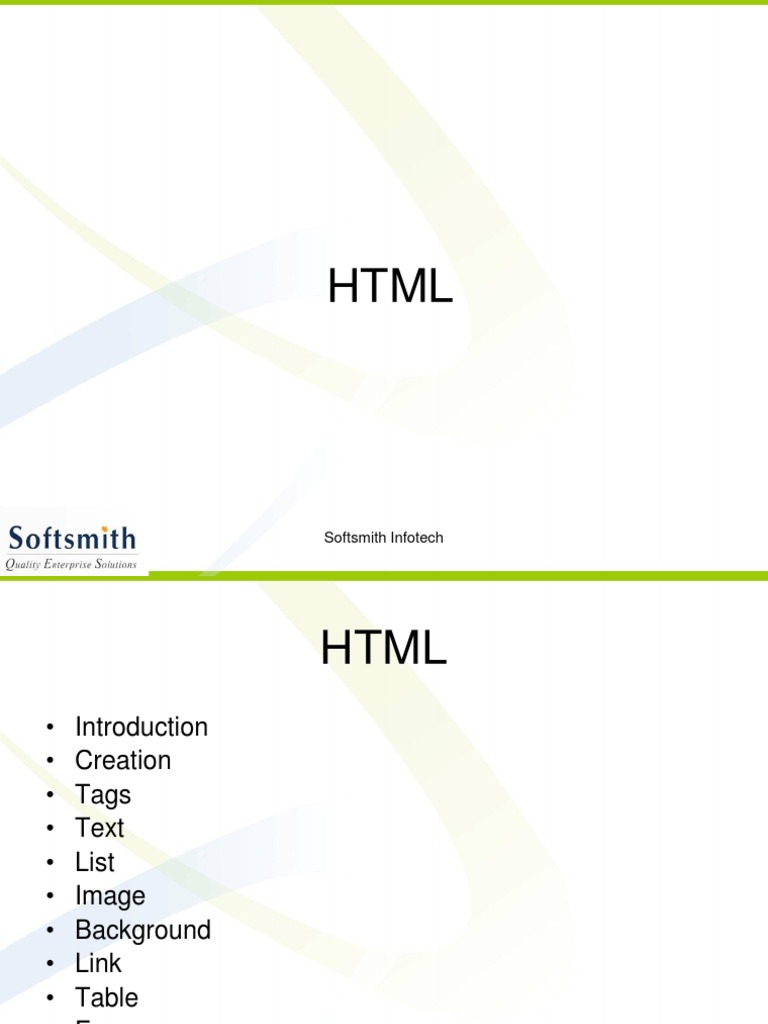 Html Presentation Pdf Html Hyperlink
