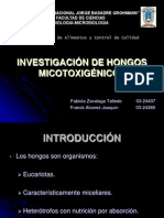 Investigación de mohos y levaduras