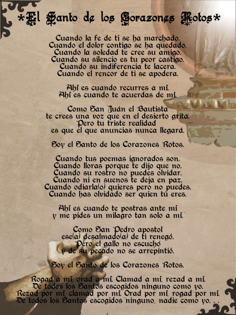 Santo de Los Corazones Rotos PDF