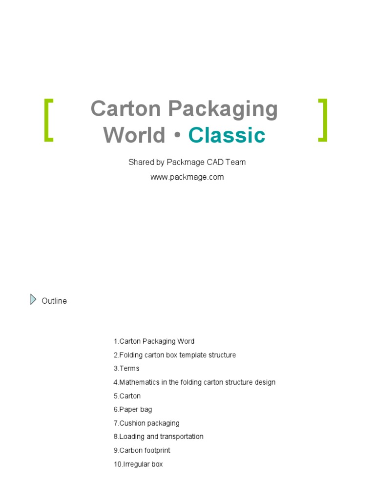 Carton Packaging Design Insights | PDF | Paperboard | Packaging And ...