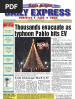 Thousands Evacuate As Typhoon Pablo Hits EV: Daily Express