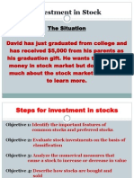 Investment in Stock: The Situation