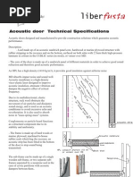 Acoustic Door Technical Specifications