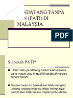 Pendatang Tanpa Izin (Pati) Di Malaysia