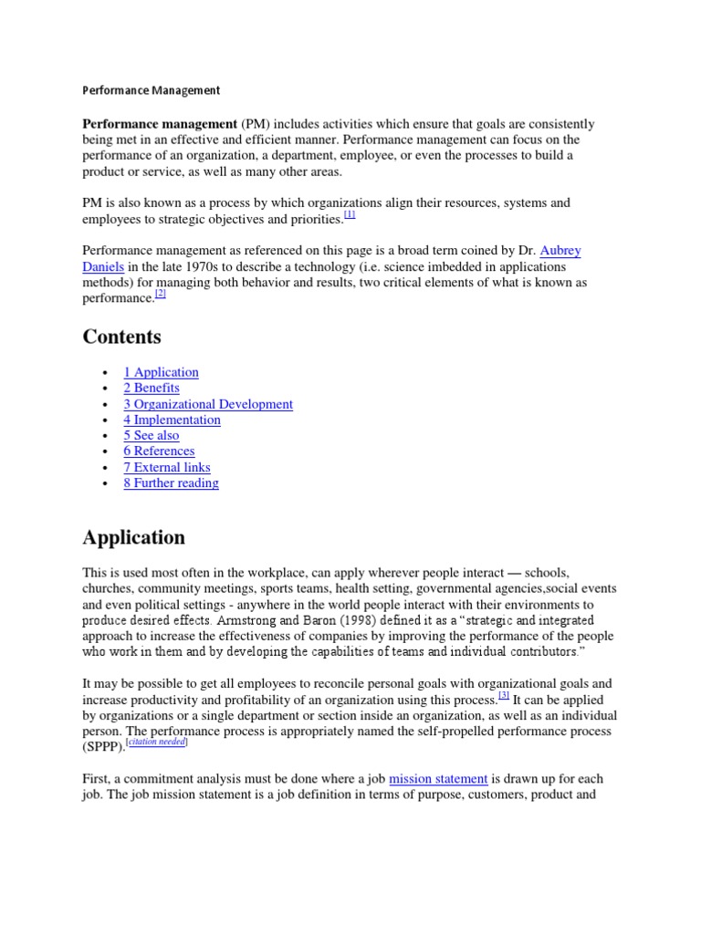 D-3 (Performance Management) | PDF | Performance Management ...