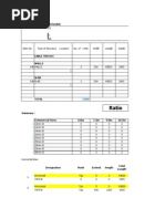 Cutting Lists Footing