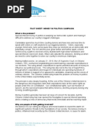 Citizens United Fact Sheet