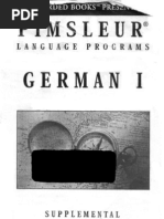 Pimsleur - German I - Booklet | PDF | Foreign Language Studies