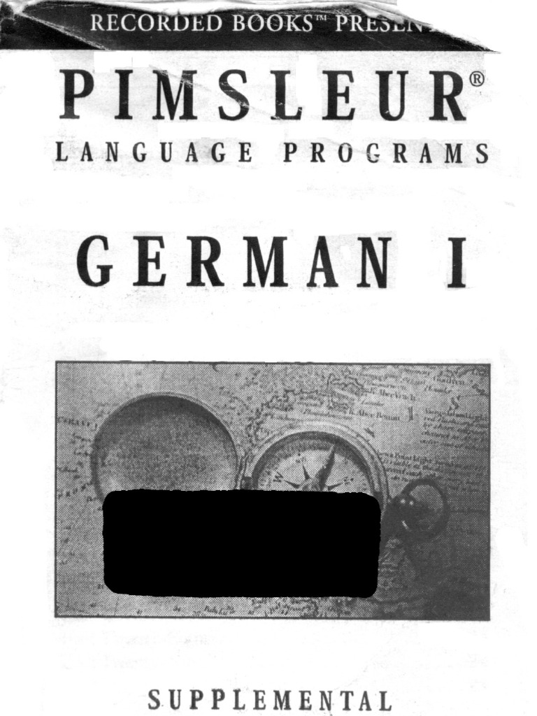 Pimsleur - German I - Booklet | PDF | Foreign Language