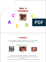 Tema 13. Las Vitaminas