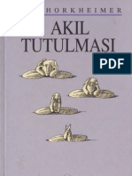 Akıl Tutulması-Max Horkheimer