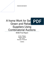Green Supplier Selection Using Auctions