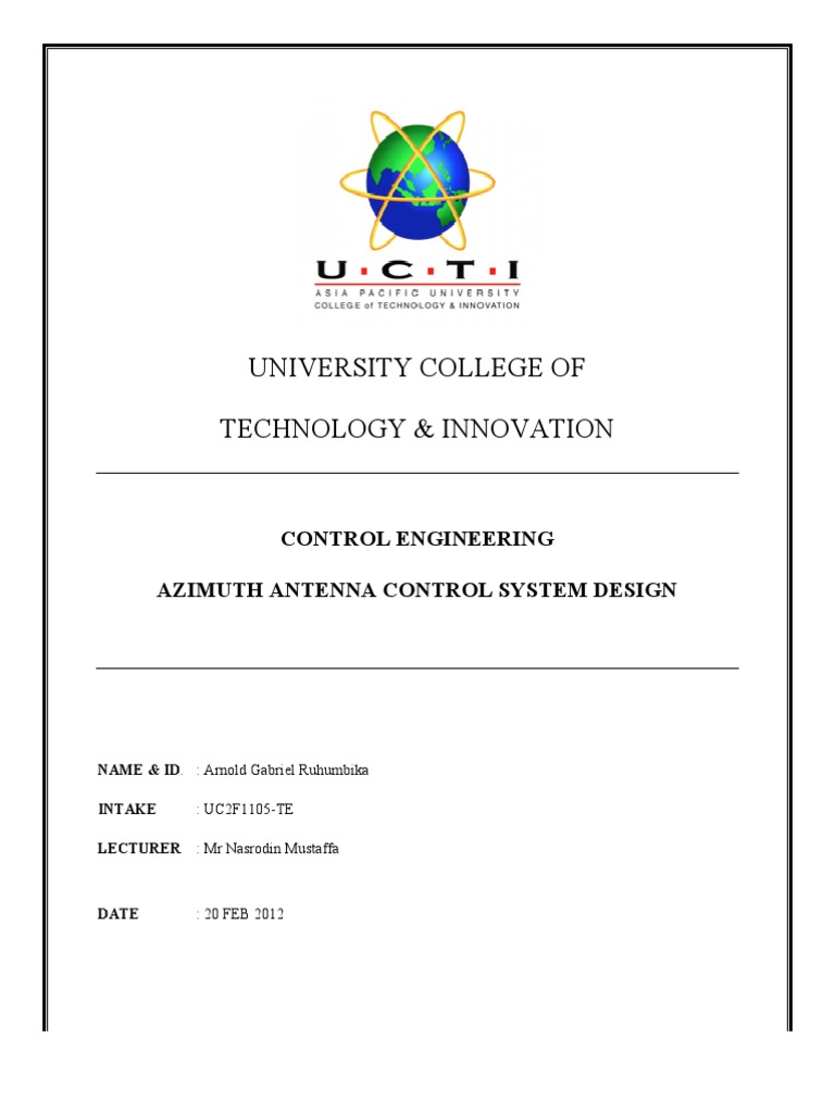 Azimuth Antenna Control System Design | PDF | Control System | Amplifier