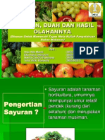 Sayuran, Buah Dan Hasil Olahannya