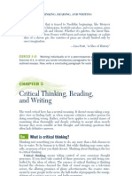 Critical Thinking Reading and Writing