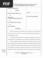 George Zimmerman files lawsuit against NBC over editing incident
