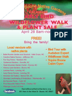 Early Bird Wildflower Walk & Plant Sale: L Boone Native Garde