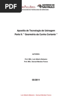 Geometria Da Cunha Cortante