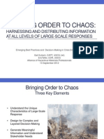 Bringing Order To Chaos - AHMP Conf Sept12