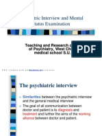 8 Psychiatric Interview and Mental Status Examination