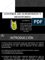 Control Interno Supervision o Monitoreo