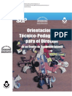 Manual de Orientaciones Técnico-Pedagógicas para El Director de Un Centro de Desarrollo Infantil.