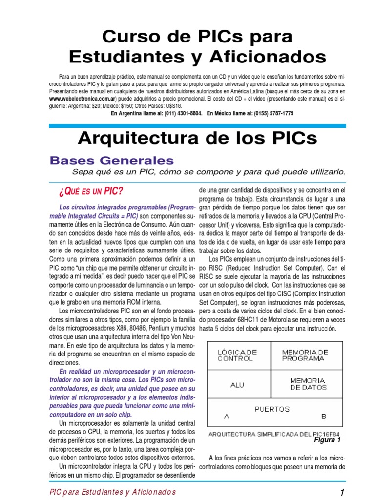 Introducción a los Microcontroladores PIC | PDF | Programa de ...
