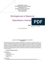 Estrategias para Experimentar y Descubrir