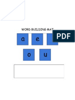 Word Building Mat PDF