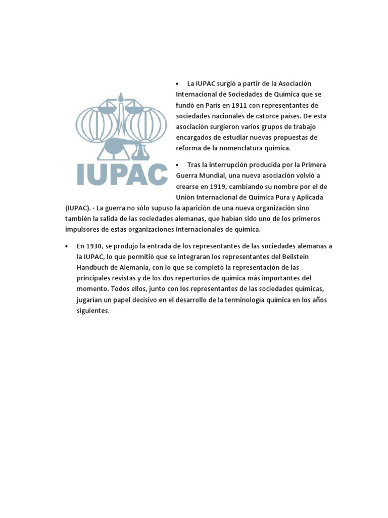 Unión Internacional de Química Pura y Aplicada Átomos